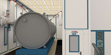 Линия подготовки и окраски SPK для криогенных установок разделения воздуха